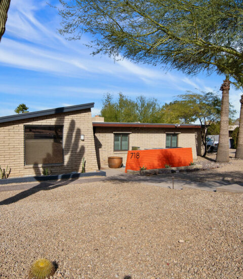 Mid-century modern home with beautiful views