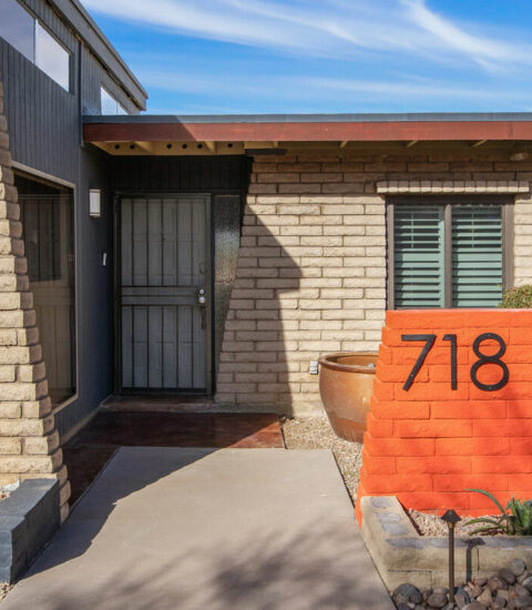 Mid-century modern home with beautiful views