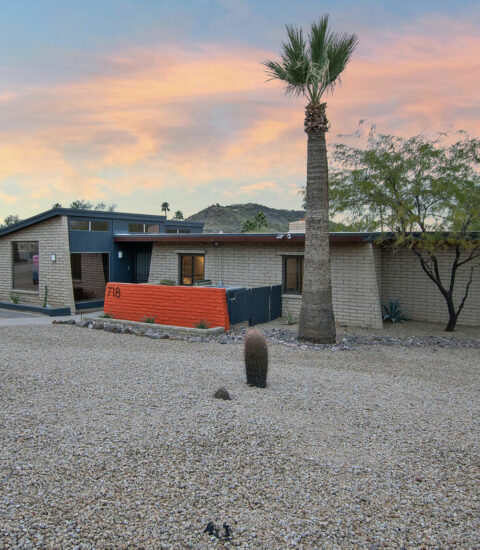 Mid-century modern home with beautiful views