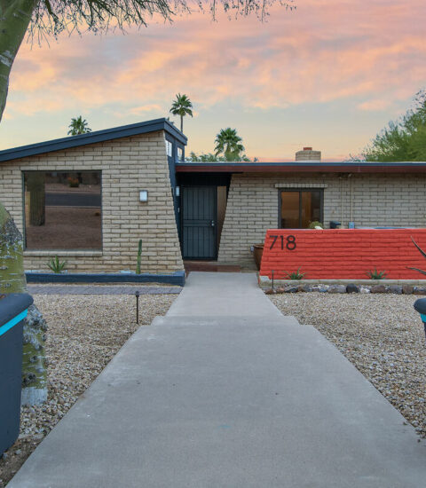 Mid-century modern home with beautiful views