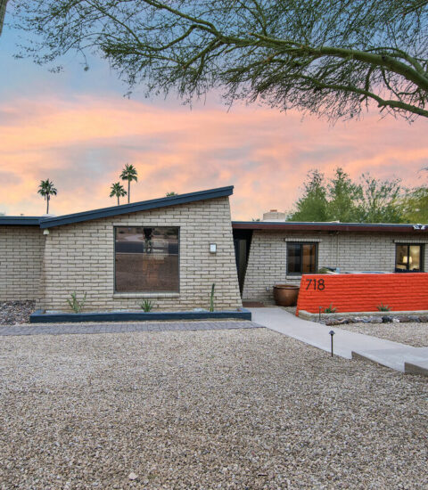 Mid-century modern home with beautiful views