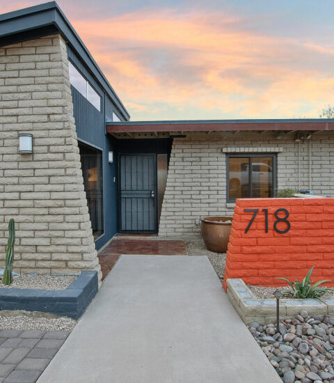 Mid-century modern home with beautiful views