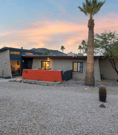 Mid-century modern home with beautiful views