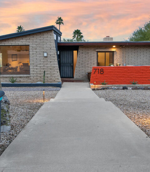 Mid-century modern home with beautiful views