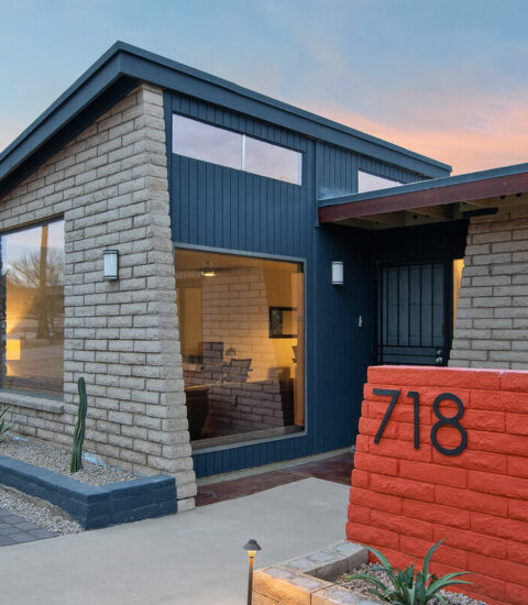 Mid-century modern home with beautiful views