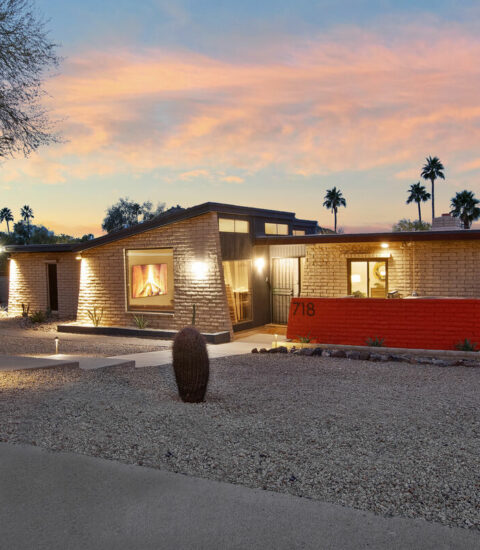 Mid-century modern home with beautiful views