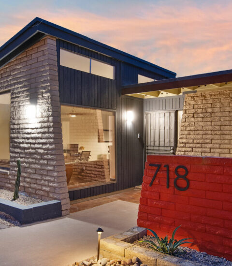 Mid-century modern home with beautiful views