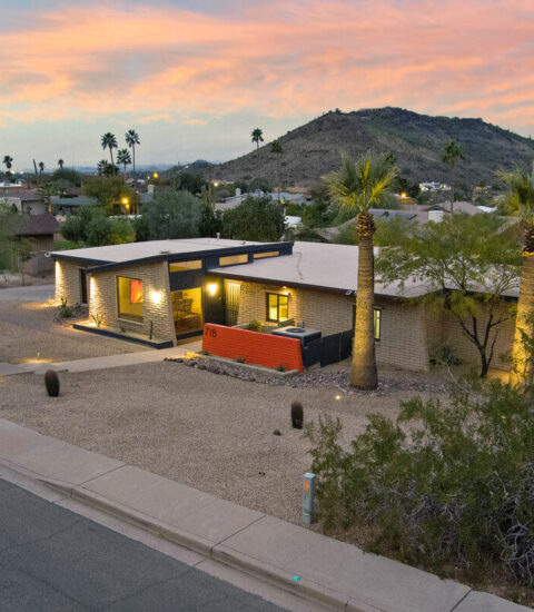 Mid-century modern home with beautiful views