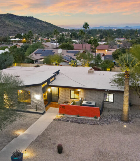 Mid-century modern home with beautiful views