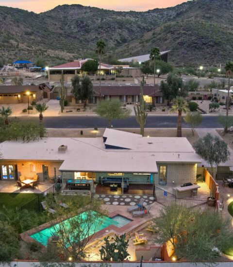 Mid-century modern home with beautiful views