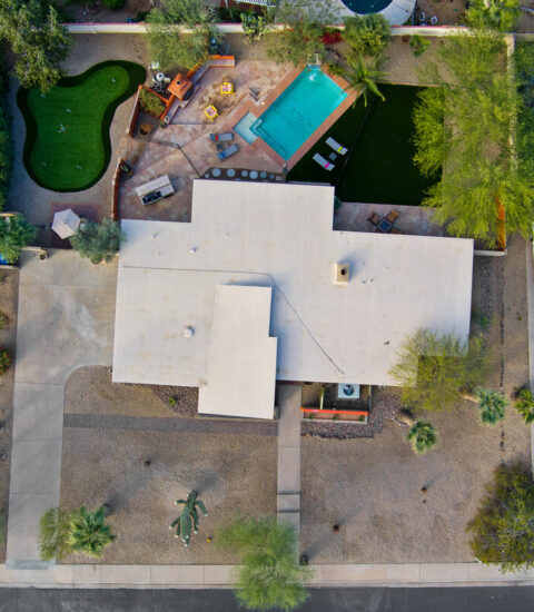 Mid-century modern home with beautiful views