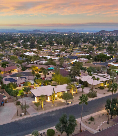 Mid-century modern home with beautiful views