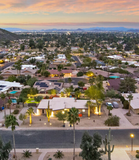 Mid-century modern home with beautiful views