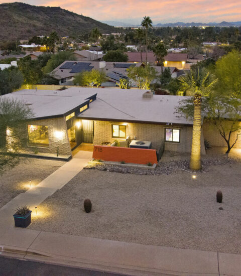 Mid-century modern home with beautiful views