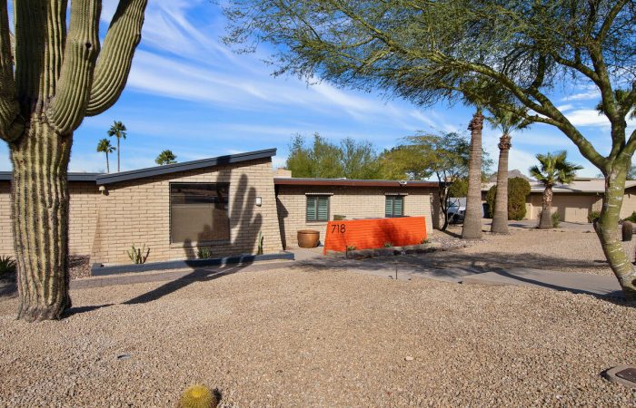 Mid-century modern home with beautiful views