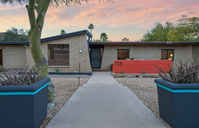 Mid-century modern home with beautiful views