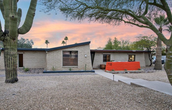 Mid-century modern home with beautiful views