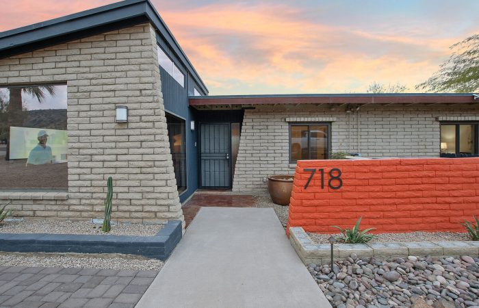 Mid-century modern home with beautiful views