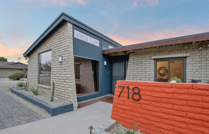 Mid-century modern home with beautiful views