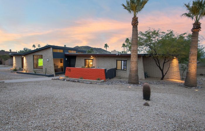 Mid-century modern home with beautiful views