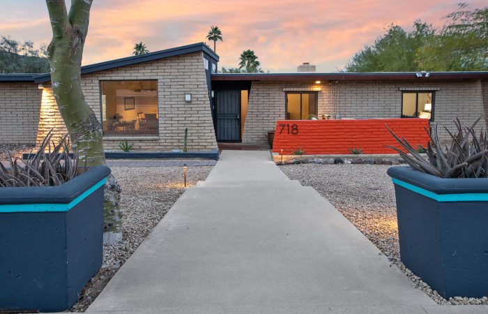 Mid-century modern home with beautiful views