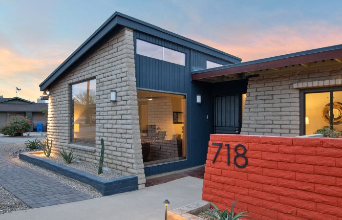 Mid-century modern home with beautiful views