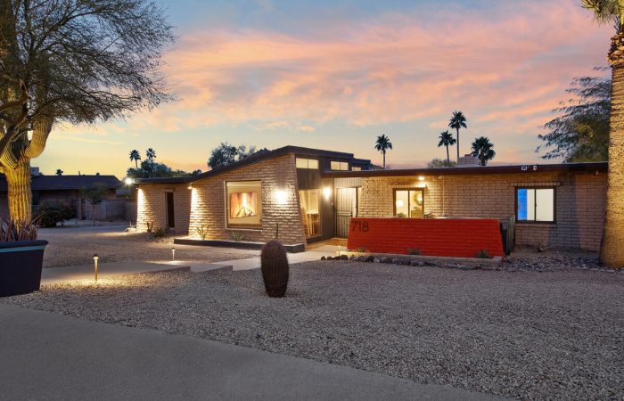 Mid-century modern home with beautiful views