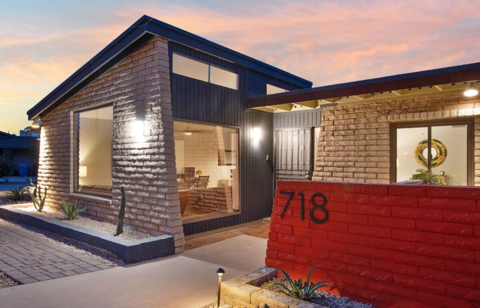 Mid-century modern home with beautiful views