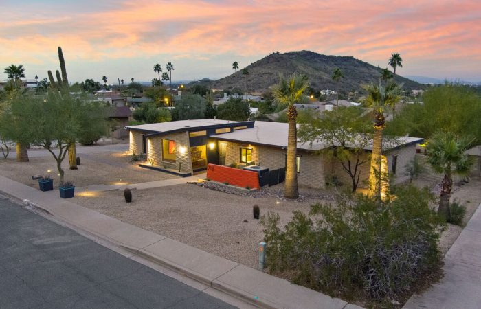 Mid-century modern home with beautiful views