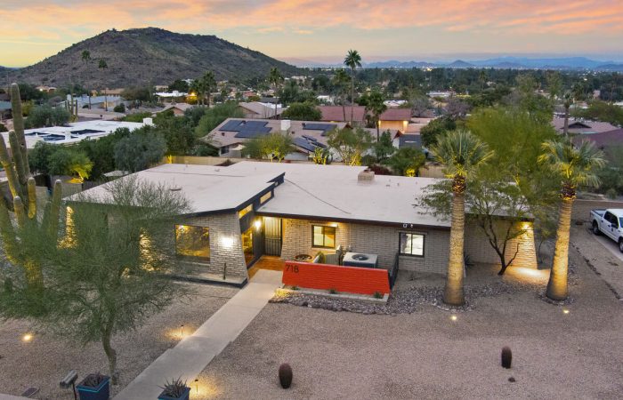 Mid-century modern home with beautiful views