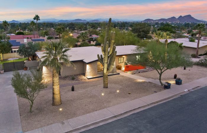 Mid-century modern home with beautiful views