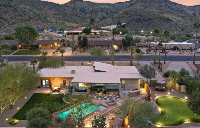 Mid-century modern home with beautiful views