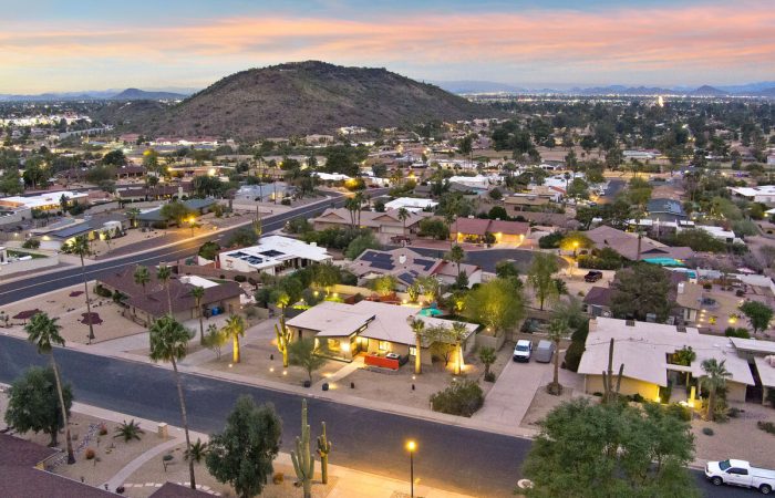 Mid-century modern home with beautiful views