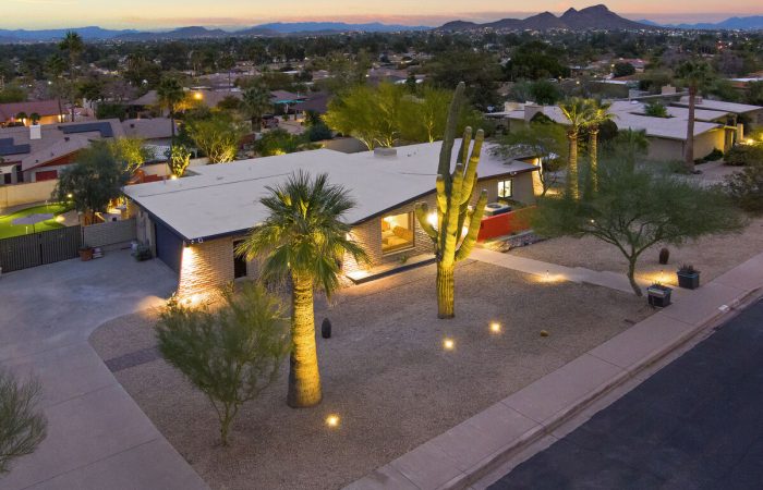 Mid-century modern home with beautiful views