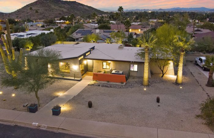 Mid-century modern home with beautiful views